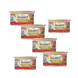 GOURMET GOLD Beef & Chicken z Wołowiną i Kurczakiem 6x85g